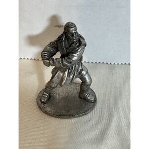 Vintage Star Wars Qui-Gon Jinn Pewter Figurine 2" Lucasfilm Jedi Broken Tip